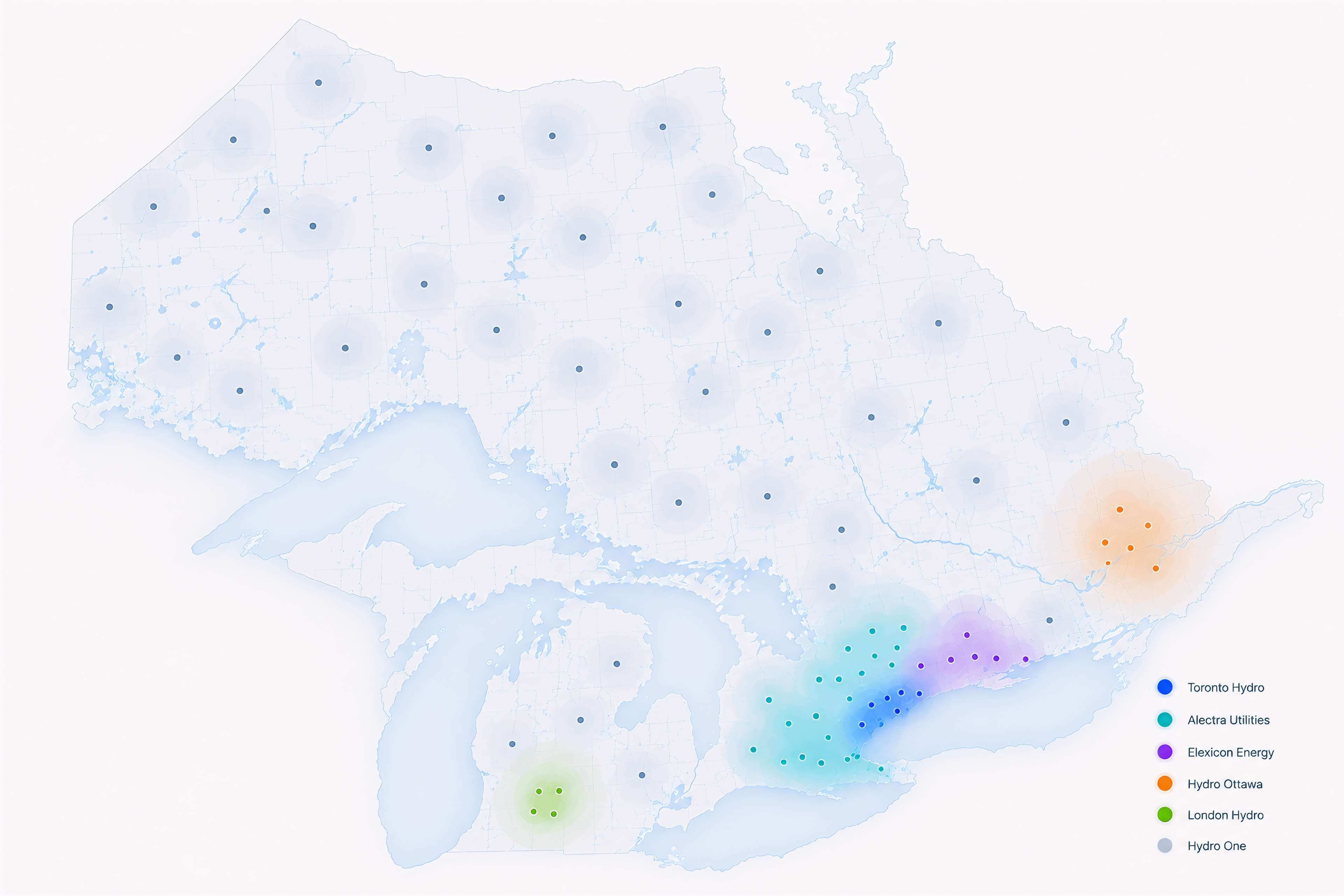 Ontario utility coverage map